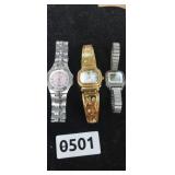 (3) WATCHES, (1) MISSING HANDS)