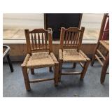(2) VINTAGE CHILD SIZE CHAIRS