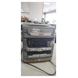 AUDOIVOX 5CD CHANGER, AM FM RADIO, CASSETTE DECK