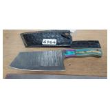 MHS CUTLERY, HAND CRAFTED CHOPPER WITH SHEATH