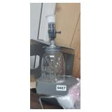 MASON JAR LAMP, NO LAMPSHADE