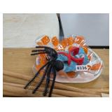 CORELLE PLATTER, SPIDER, TACO STANDS, ETC. LOT
