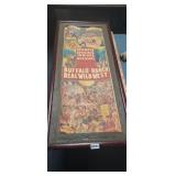 VINTAGE WILD WEST POSTER, FRAMED