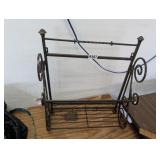 WROUGHT IRON PAPER ROLL HOLDER