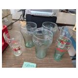 LOT OF COCA COLA COLLECTOR GLASSES