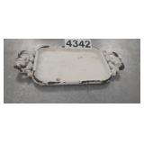 VINTAGE ENAMELED SOAP HOLDER