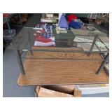 GLASS TOP COFFEE TABLE