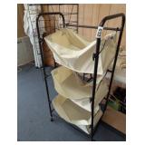 3 CANVAS BAG ROLLING CART