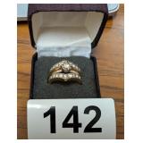 18K GOLD PLATED RING SIZE 6.5