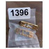 (2) P.C.S LAPEL PINS