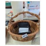 BASKET AND INDEX CARDS