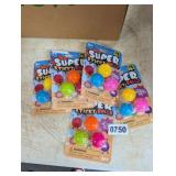 5PK SUPER STICKY BALL TOYS