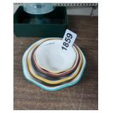 (3) PIONEER WOMAN MEASURING BOWL