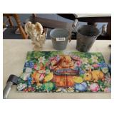 EASTER FLAG, (2)  BUCKETS & ANGEL LOT