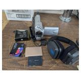 ELECTRONICS LOT, MOVIE CAMERA, HEADPHONES, ETC
