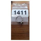 STERLING SILVER RING SIZE 8 *NO STONE