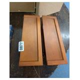 2 SMALL WALL SHELVES