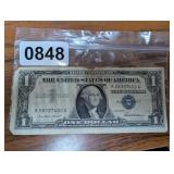 1957 $1 BLUE SEAL SILVER CERTIFICATE