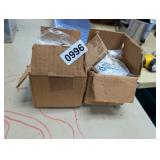 (2) ROUND FLOOR BOXES *ONE MISSING COVER