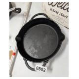 9in PIONEER WOMAN CAST IRON PAN