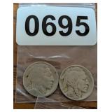 1927 & 1935 BUFFLO NICKELS