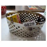 BASKET WITH ODDS AND ENDS
