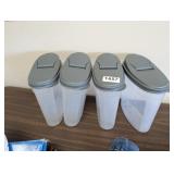 4 STORAGE CONTAINERS