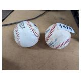 (2) RAWLINGS BASEBALLS