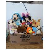 BOX OF STUFFED ANIMALS