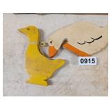 WOODEN GEESE DECOR
