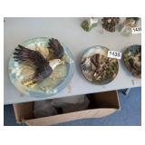 3 3D EAGLE DECOR PLATES