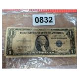 1935-A $1 BLUE SEAL SILVER CERTIFICATE