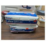 2 BOXES LATEX GLOVES