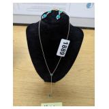 KENDRA SCOTT NECKLACE AND EARRINGS SET, NEW