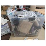 TOTE OF ELECTRONICS AND CORDS MOSTLY