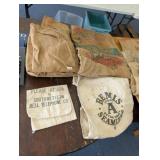 VINTAGE ADVERTISING BURLAP ETC. SACKS,