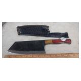 MHS CUTLERY HAND CRAFTED CHOPPER KNIFE WITH SHEATH