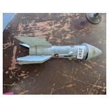 1950;S ASTRO BERZAC CAST METAL ROCKET SHIP BANK