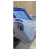 (2) 72 QUART HEFTY TOTES WITH LIDS