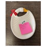 VINTAGE HOLIDAY CERAMIC GOOSE TRAY