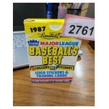 1987 LIMITED EDITION FLEER BASEBALLS BEST CARDS