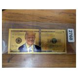 GOLD FOIL .9999 DONALD TRUMP  $100 DOLLARS