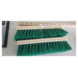 (2) GARGAGE BROOM HEADS