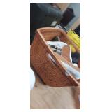 BASKET WITH WOMENS SHOES