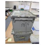 (2) FOLD IN LID TOTES