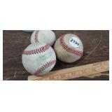 (3) BASEBALLS