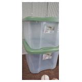 (2) 40 QT. STERLITE TOTES WITH LIDS