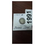 1907-S BARBER DIME