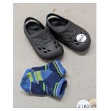 TOODLER SHOES AND SOCKS SIZE 5