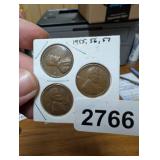 1955,1956, 1957 WHEAT PENNIES
